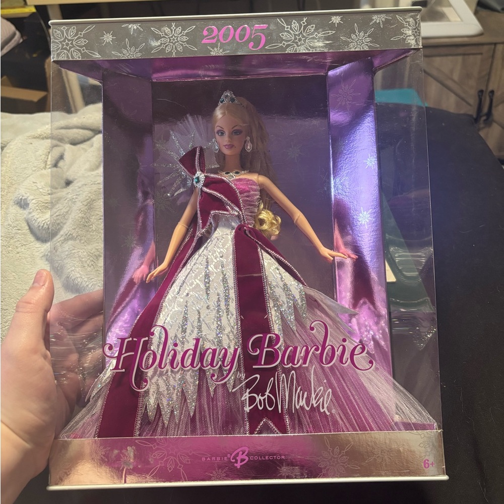 Barbie Holiday Doll in Red and White Gown